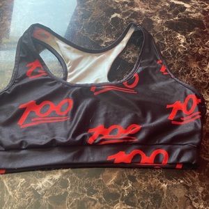 100 sport bra.  Crop top